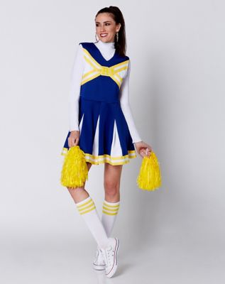 Playboy Cheer Squad Costume White/Blue / X-Large