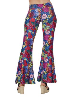 Adult Flower Bell Bottom Pants