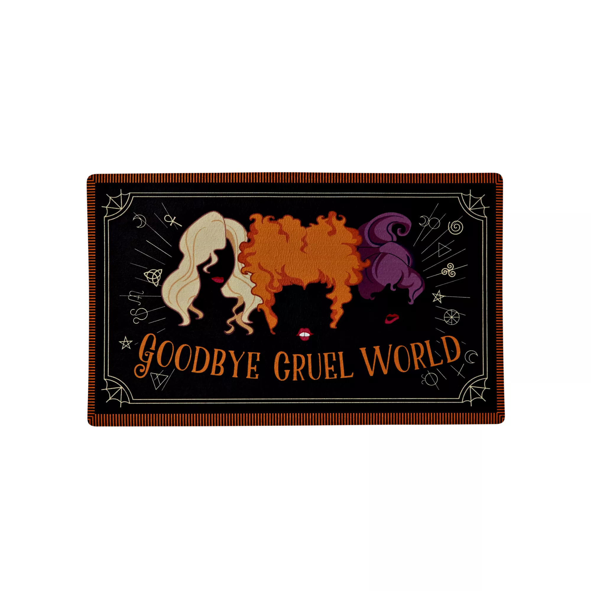 Goodbye Cruel World Doormat - Hocus Pocus at Spirit Halloween