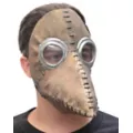 Brown Plague Doctor Half Mask at Spencer's