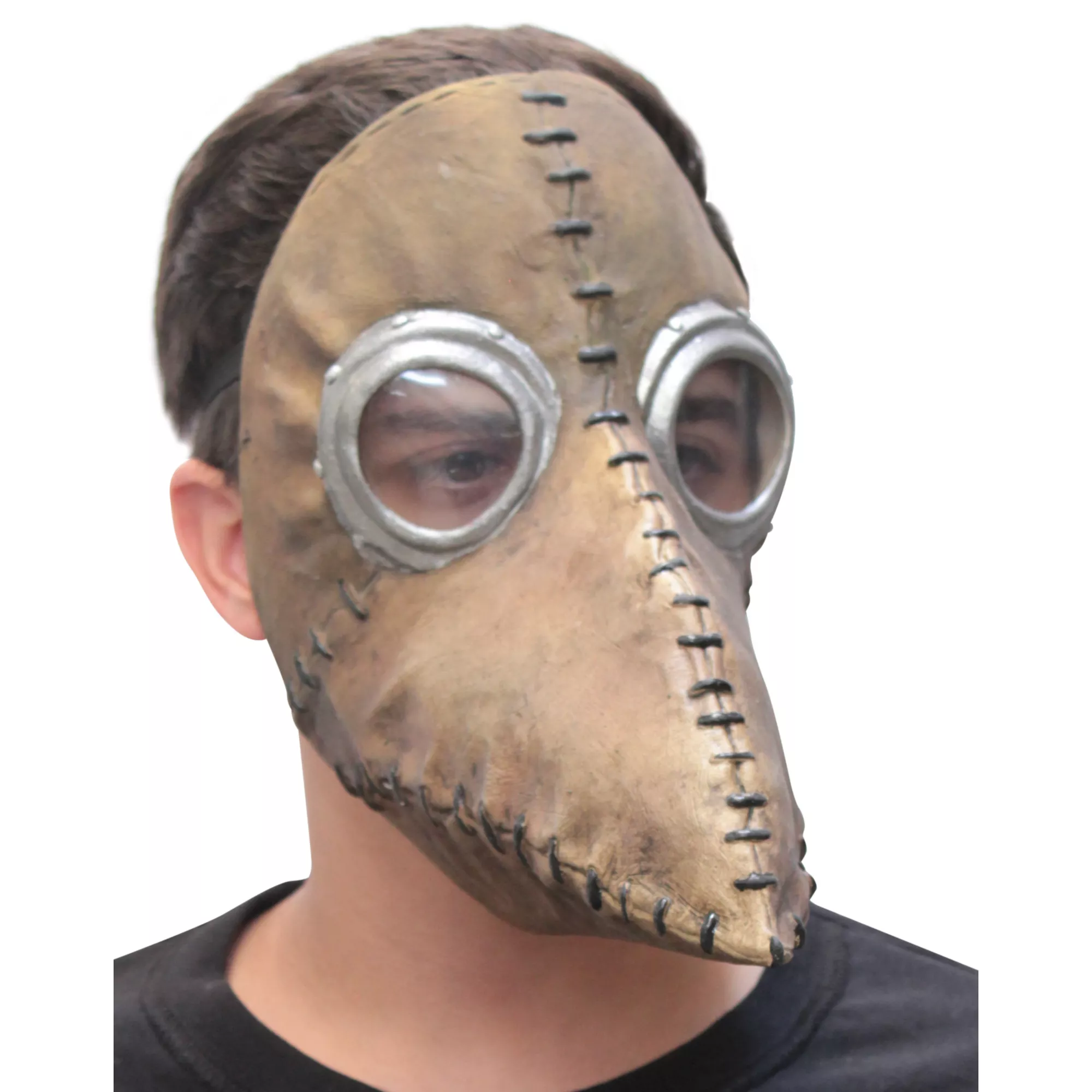 Brown Plague Doctor Half Mask at Spencer's