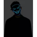 Black and Blue EL Wire Half Mask at Spencer's