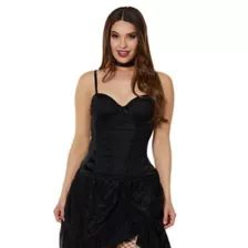 Black Beaded Lace Corset at Spirit Halloween