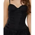 Black Beaded Lace Corset at Spirit Halloween