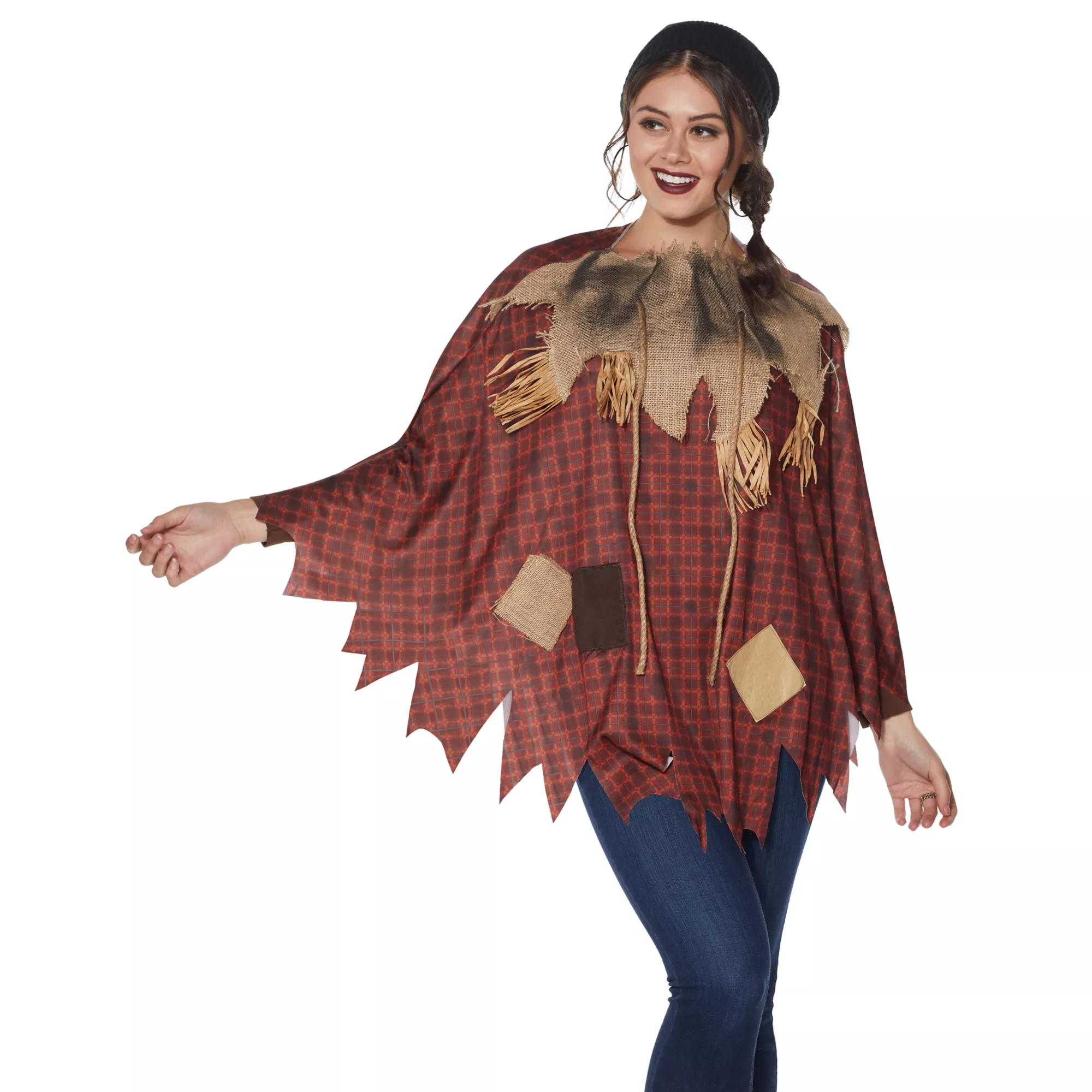 Plaid Scarecrow Poncho at Spirit Halloween