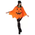 Adult Pumpkin Poncho at Spirit Halloween