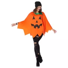 Adult Pumpkin Poncho at Spirit Halloween