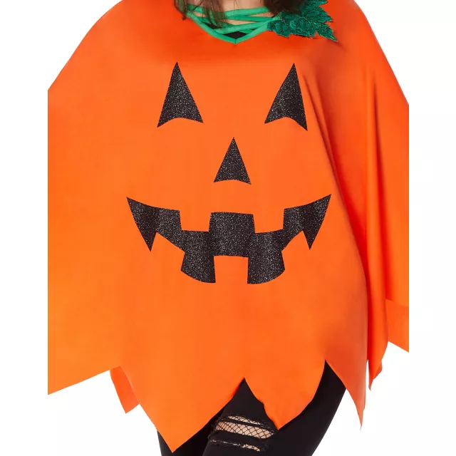 Adult Pumpkin Poncho at Spirit Halloween