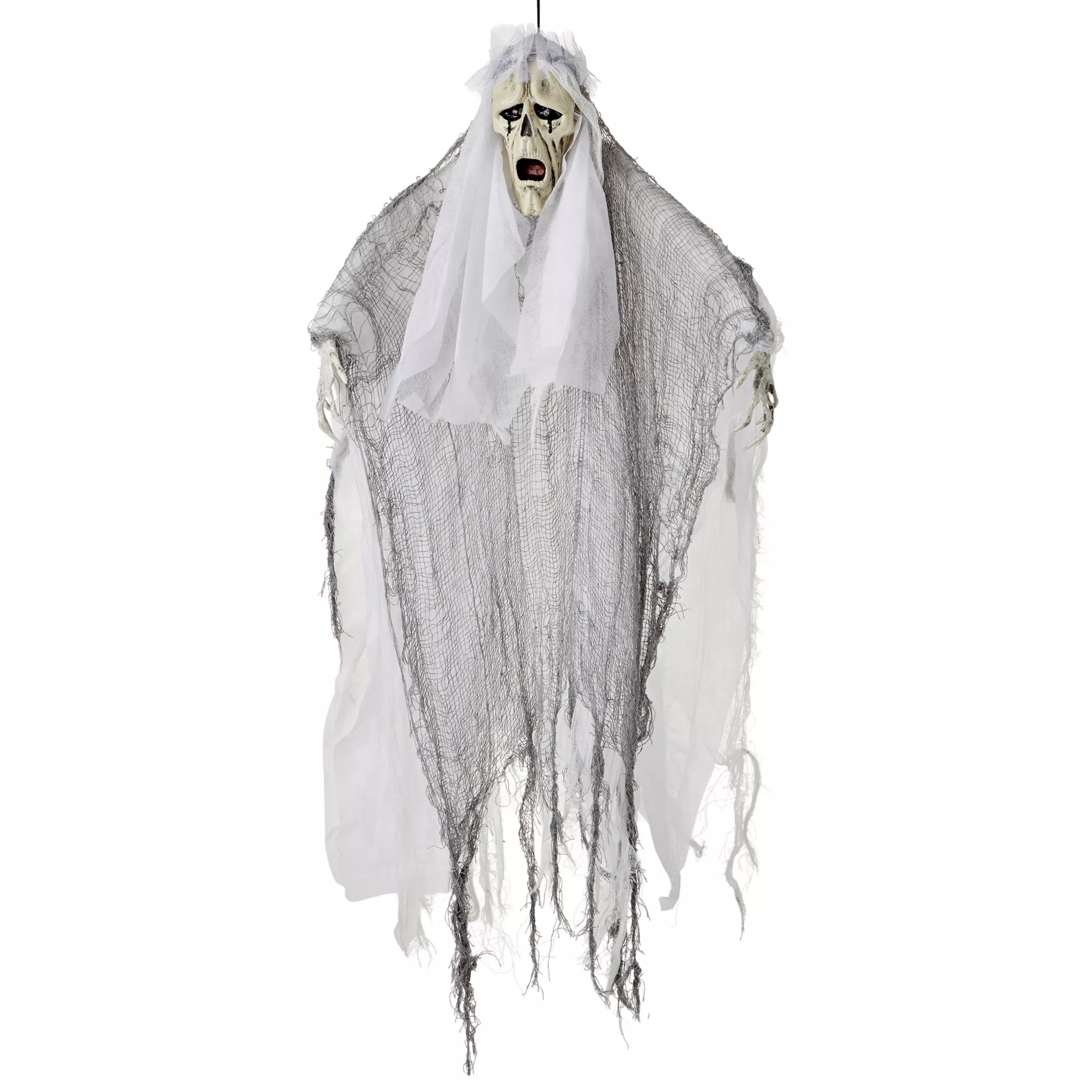 36 Inch Light-Up Hanging White Reaper Decoration at Spirit Halloween