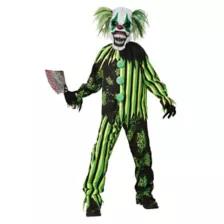 Kids Glow in the Dark Chaos Clown Costume at Spirit Halloween