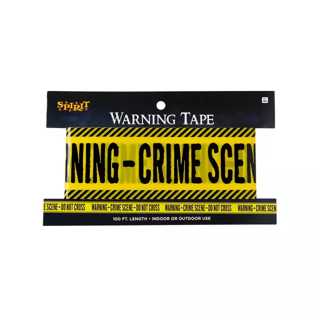 Warning Tape at Spirit Halloween