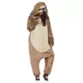 Adult Faux Fur Sloth Jumpsuit at Spencer's