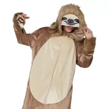 Adult Faux Fur Sloth Jumpsuit at Spencer's