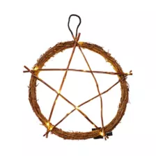 Light-Up Pentagram Wreath at Spirit Halloween