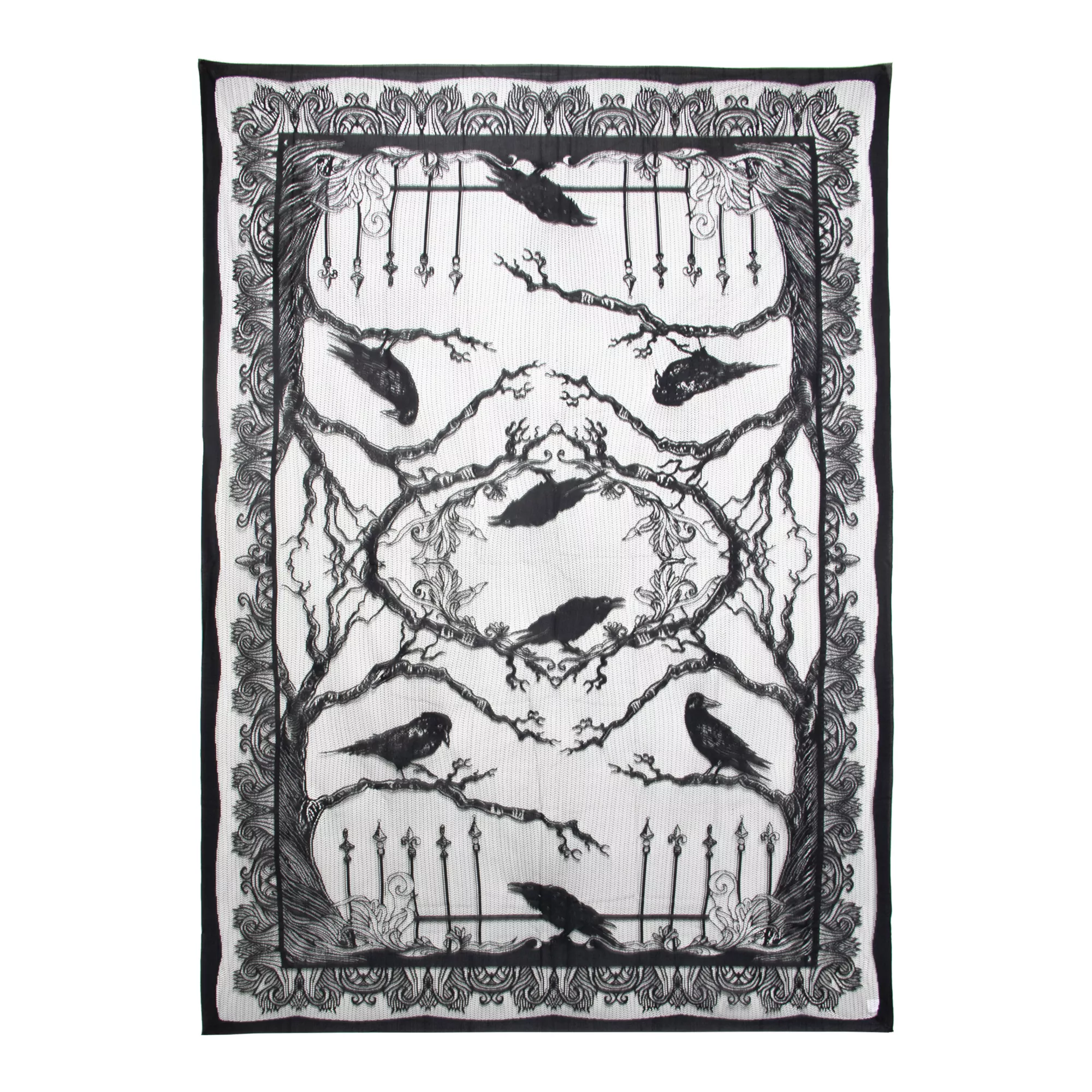 Dark Forest Raven Tablecloth at Spencer's