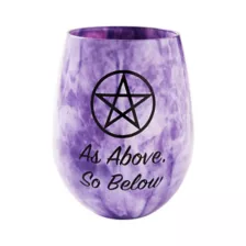 Pentagram Stemless Wine Glass - 22 oz. at Spencer's