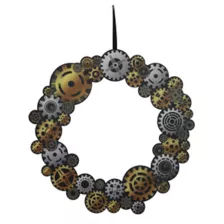 Steampunk Wreath - Borrowed Art at Spencer's