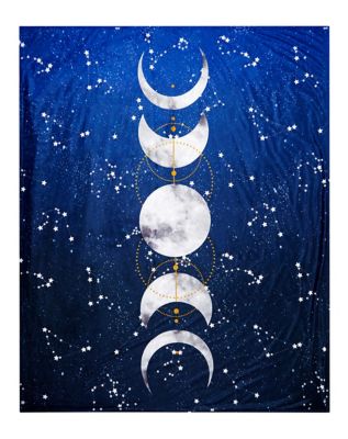 Tarot Moonphase Fleece Blanket