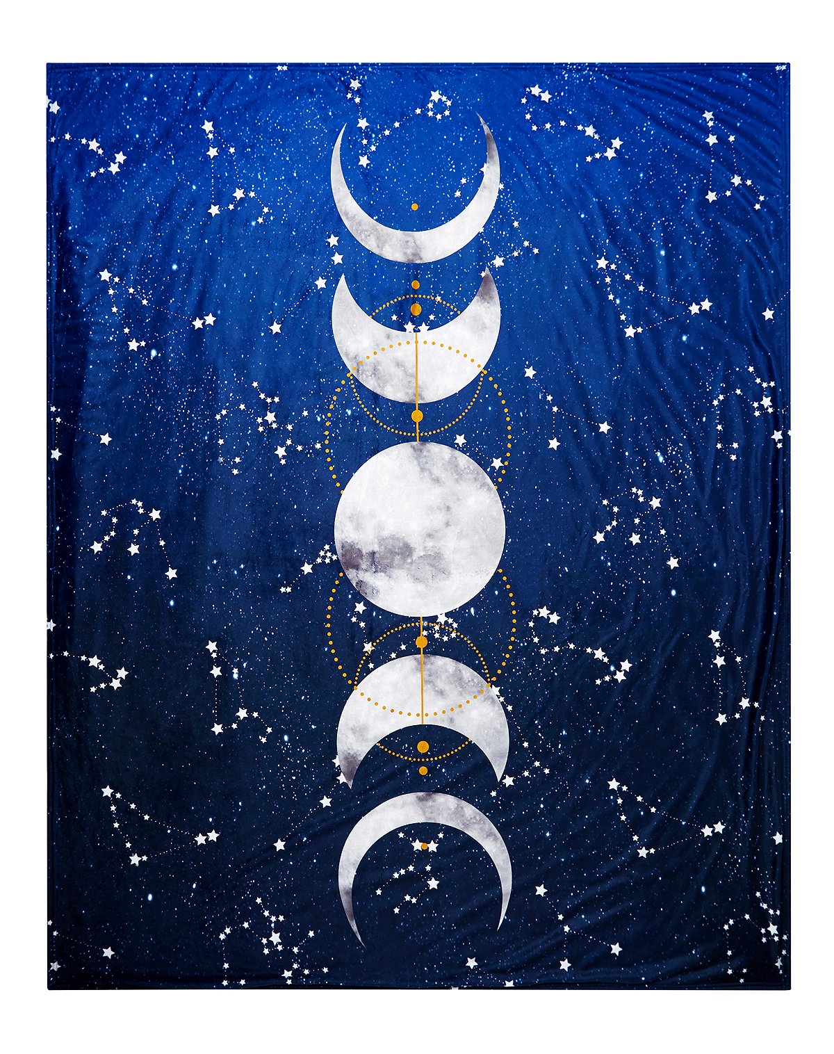 Tarot Moonphase Fleece Blanket