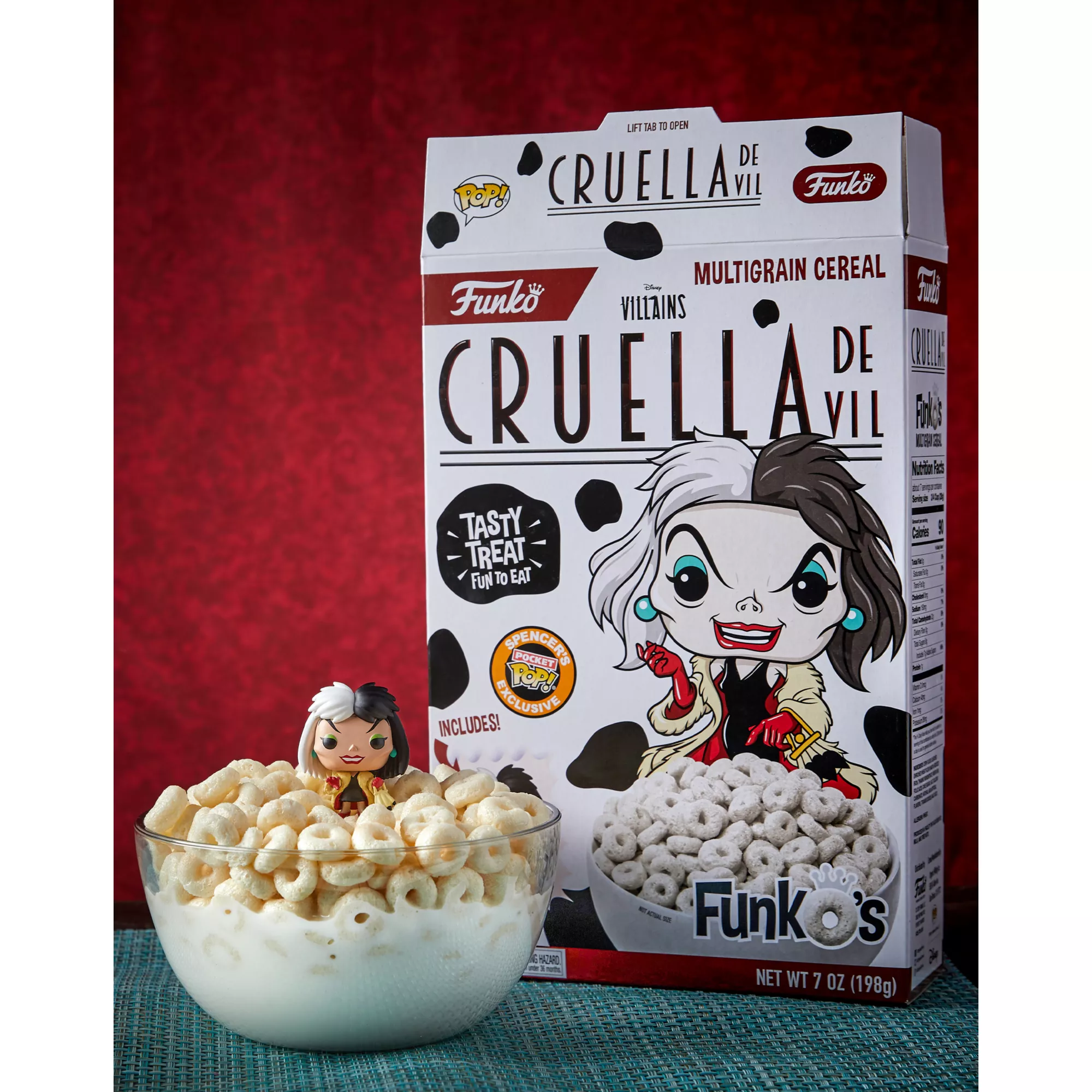 Cruella de Vil FunkO's Cereal with Pocket Pop Figure – Disney Villains at Spencer's