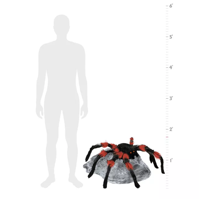 21 Inch LED Red and Black Jumping Spider Animatronic at Spirit Halloween