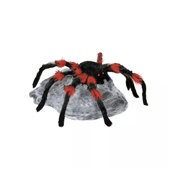 21 Inch LED Red and Black Jumping Spider Animatronic at Spirit Halloween