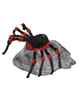 21 Inch LED Red and Black Jumping Spider Animatronic