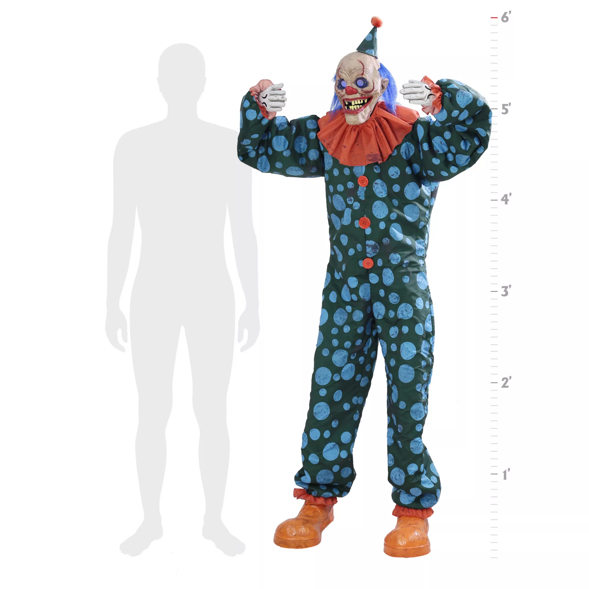6 Ft Peek-A-Boo Clown Animatronic - Decorations at Spirit Halloween