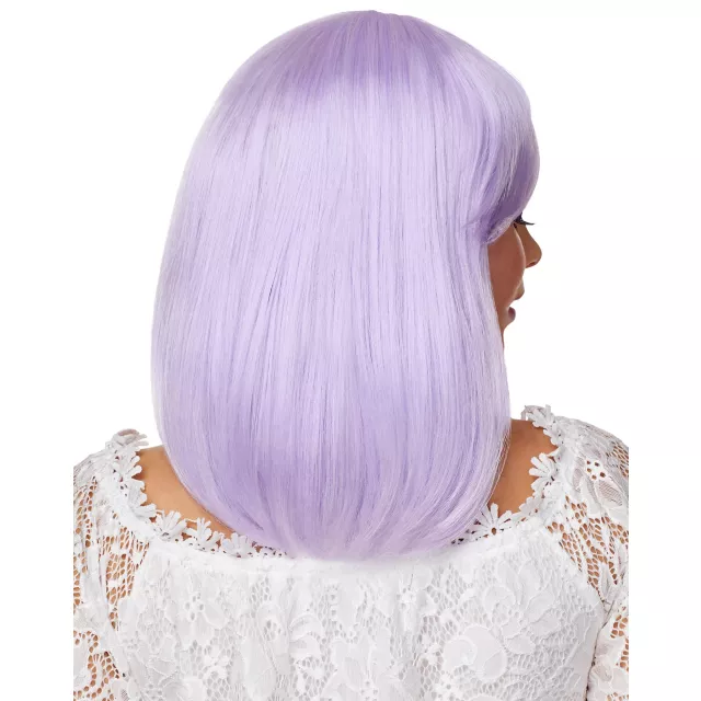 Side Bang Purple Pageboy Wig at Spirit Halloween
