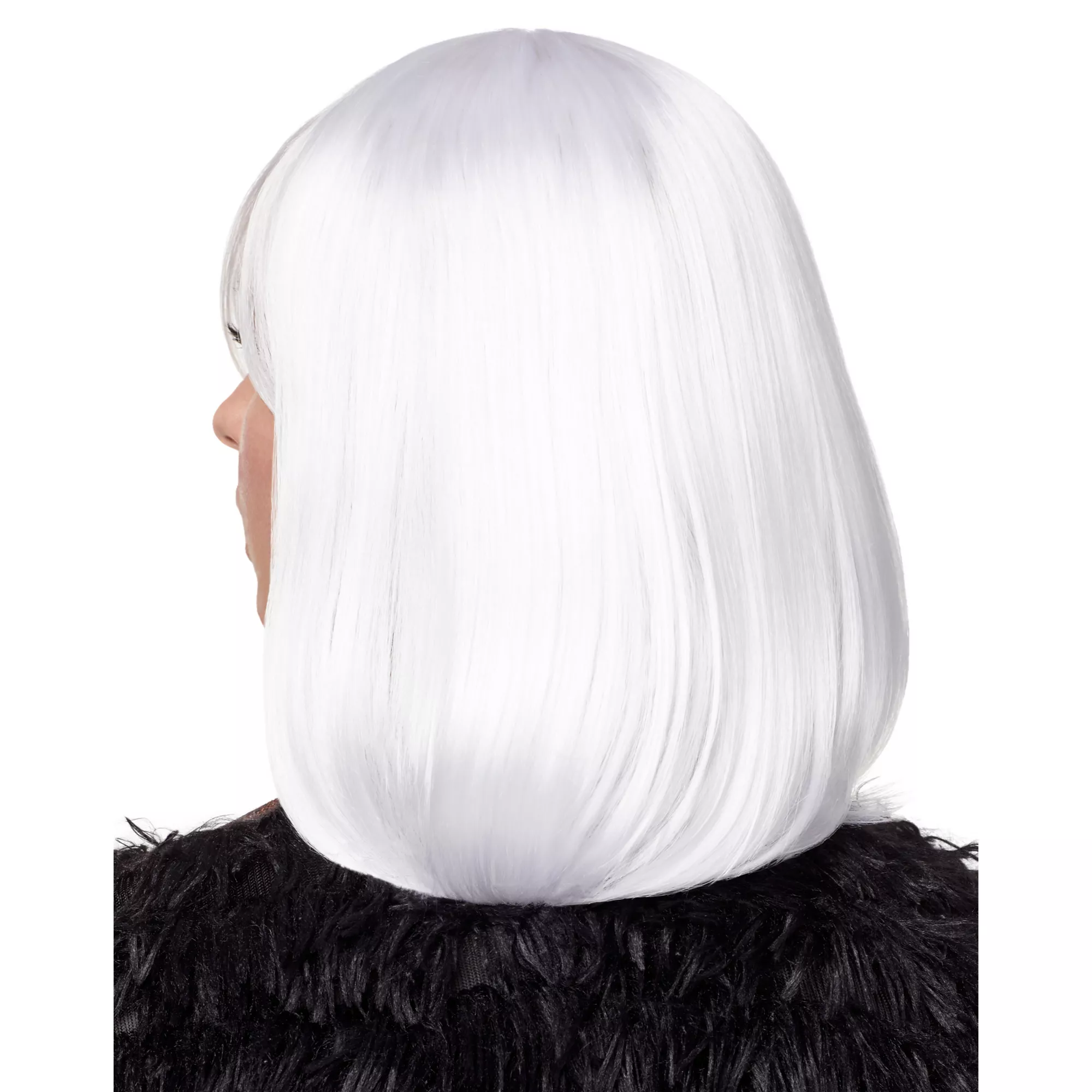Side Bang White Pageboy Wig at Spirit Halloween