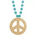 Peace Sign Bead Necklace at Spencer's