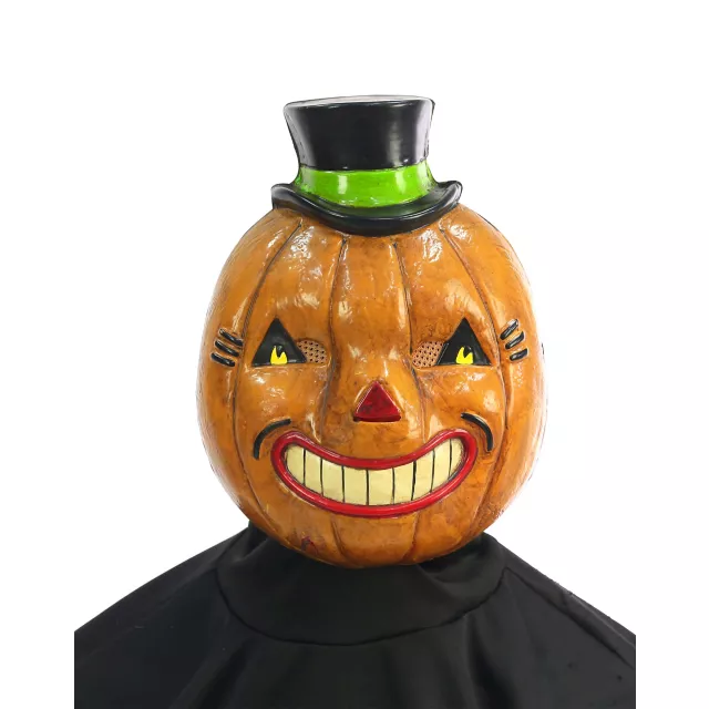 Vintage Pumpkin Half Mask at Spencer's
