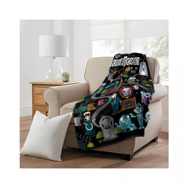 The Haunted Mansion Map Fleece Blanket - Disney at Spencer's