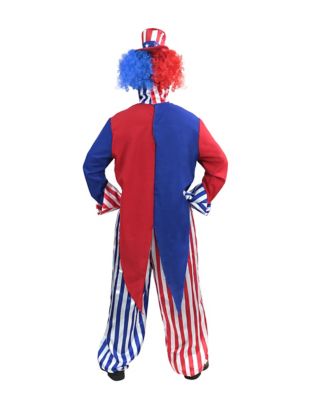 Adult Patriotic Clown Costume