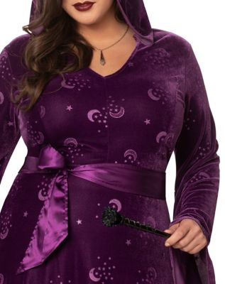 Plus Size Adult Velvet Celestial Robe