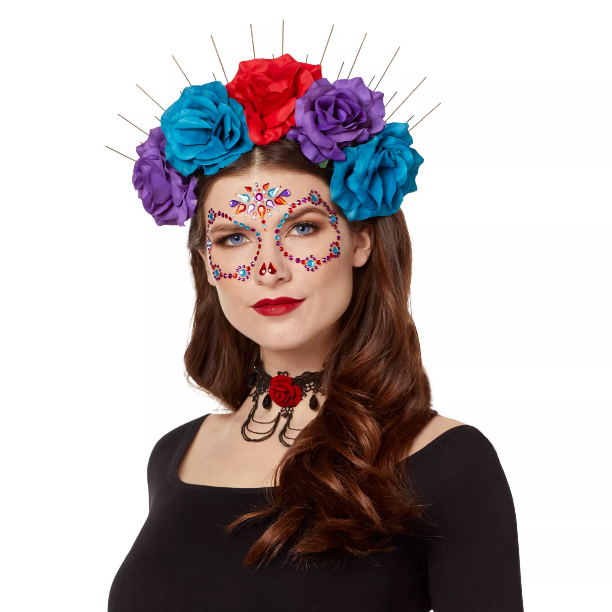 Two-Piece Spiked Flower Crown at Spirit Halloween