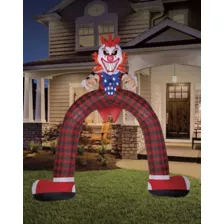 12 Ft LED Scary Clown Archway Inflatable Decoration at Spirit Halloween