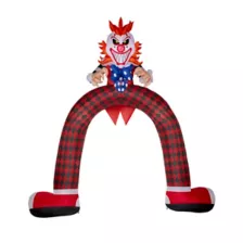 12 Ft LED Scary Clown Archway Inflatable Decoration at Spirit Halloween