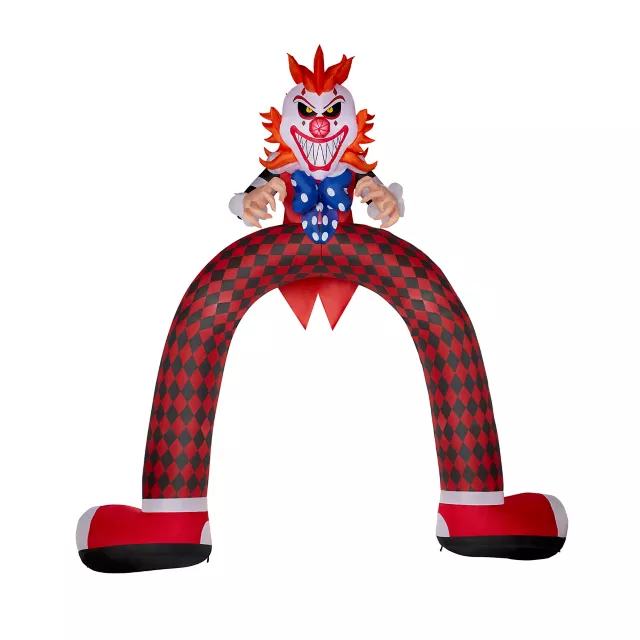 12 Ft LED Scary Clown Archway Inflatable Decoration at Spirit Halloween