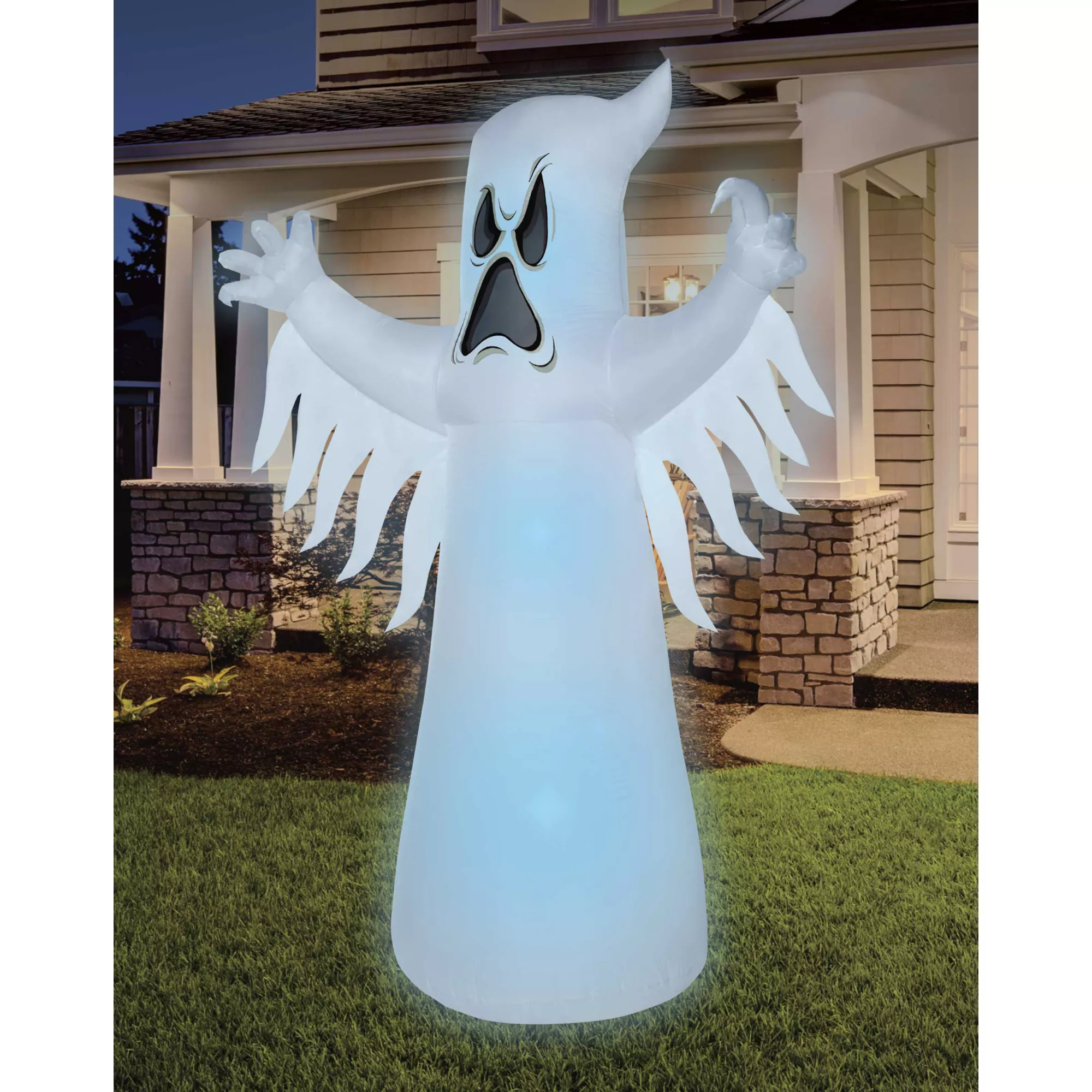 8 Ft Light-Up Ghost Inflatable Decoration at Spirit Halloween