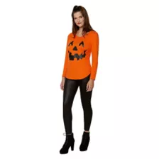 Cross Pumpkin Plus Size Sweatshirt at Spirit Halloween