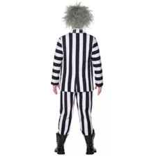 Adult Beetlejuice Striped Plus Size Suit at Spirit Halloween