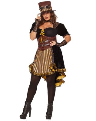 Adult Steampunk Lady Plus Size Costume Spencers 6467