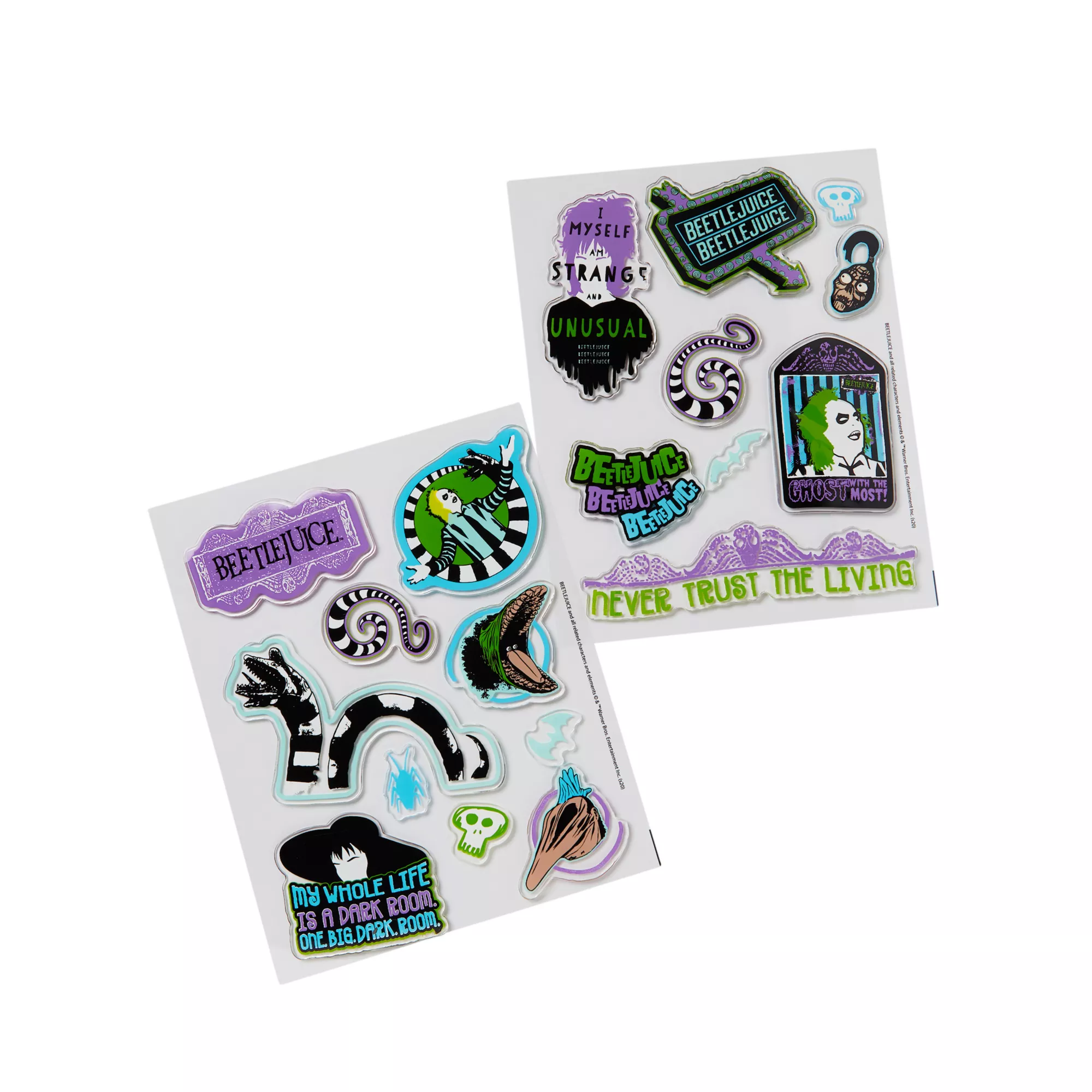 Beetlejuice Gel Clings at Spirit Halloween