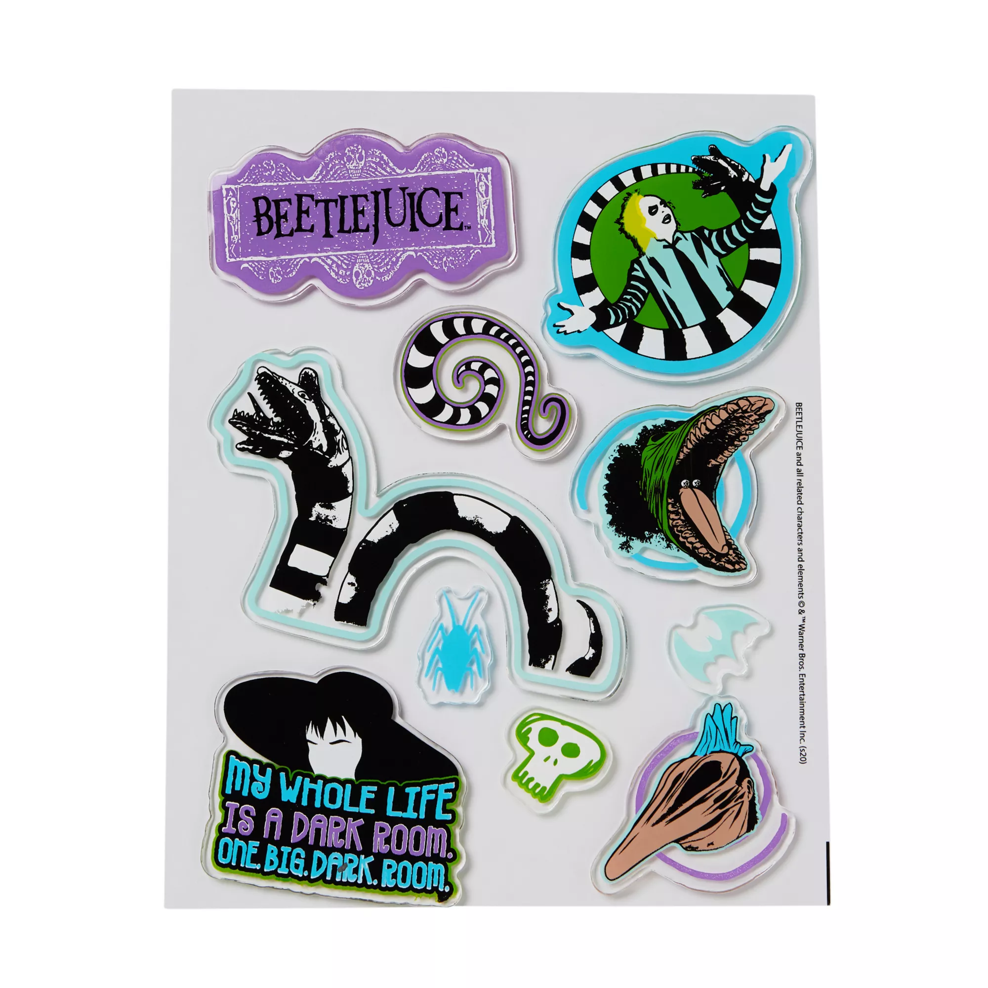 Beetlejuice Gel Clings at Spirit Halloween