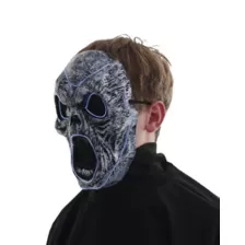 Light-Up EL Wire Wailing Spirit Half Mask at Spirit Halloween