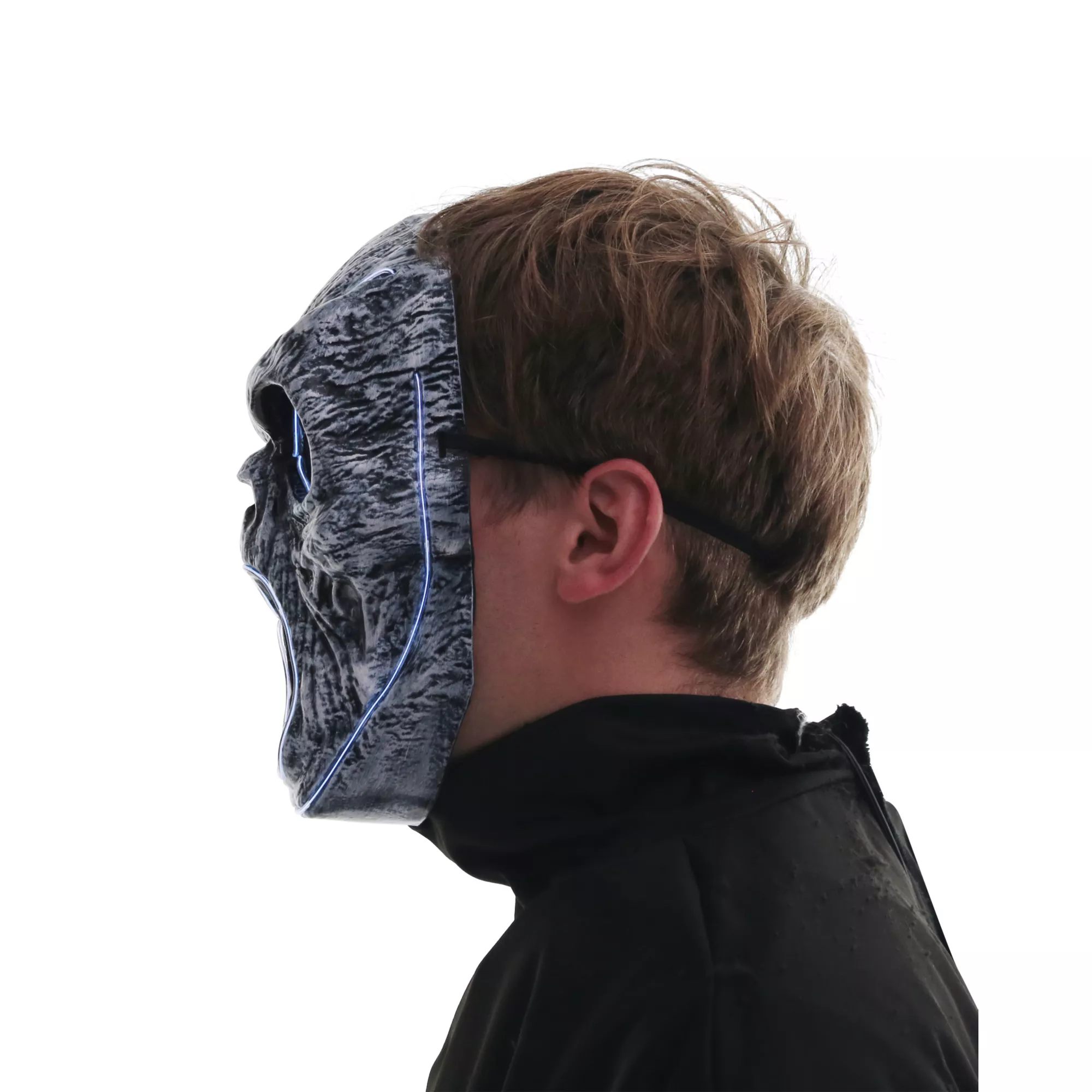 Light-Up EL Wire Wailing Spirit Half Mask at Spirit Halloween