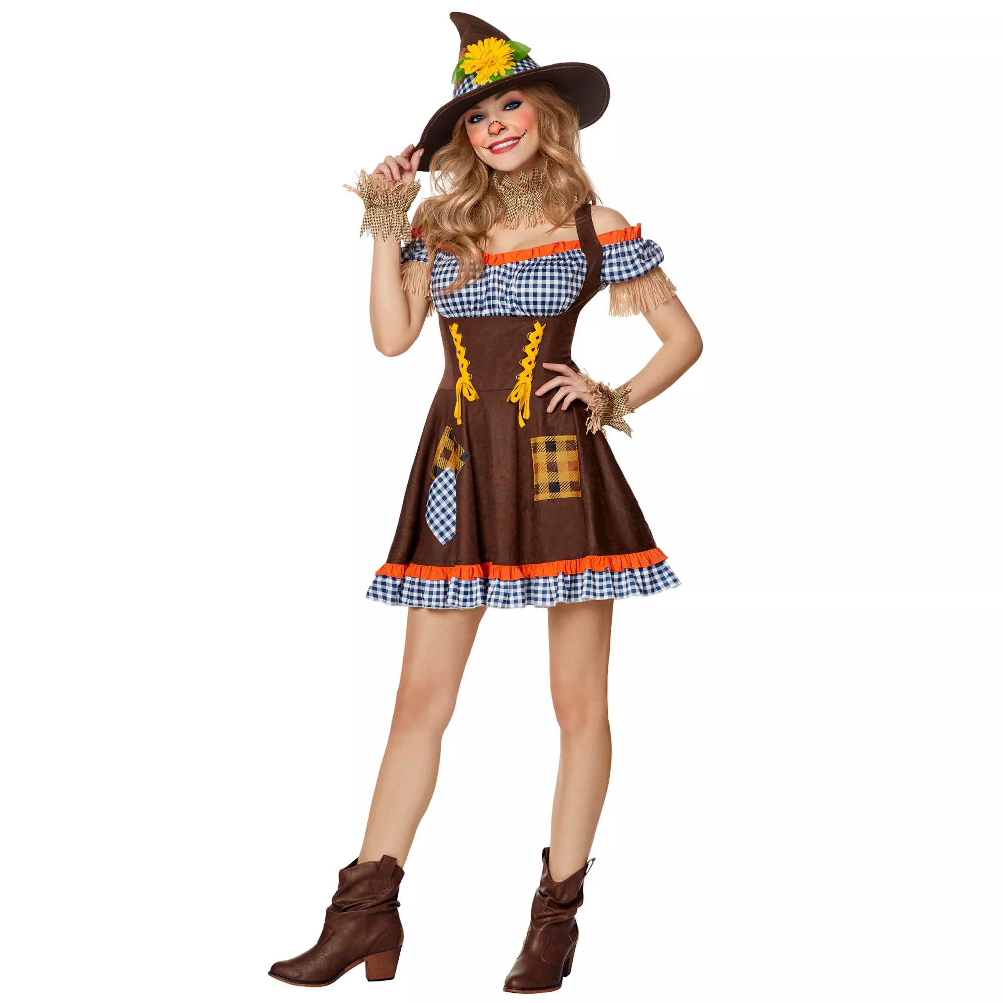 Adult Sunflower Scarecrow Costume