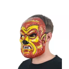 Vintage Werewolf Half Mask at Spencer's
