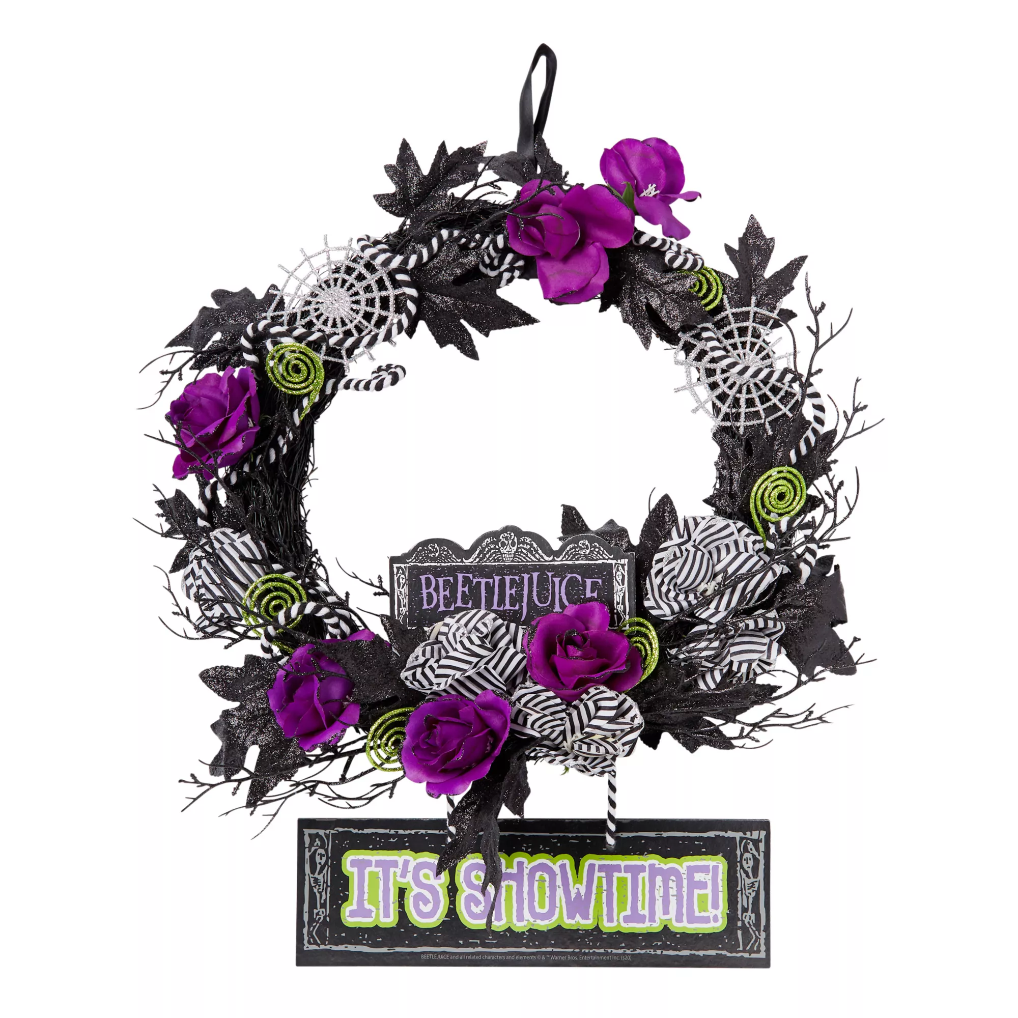 It's Showtime Wreath - Beetlejuice at Spirit Halloween